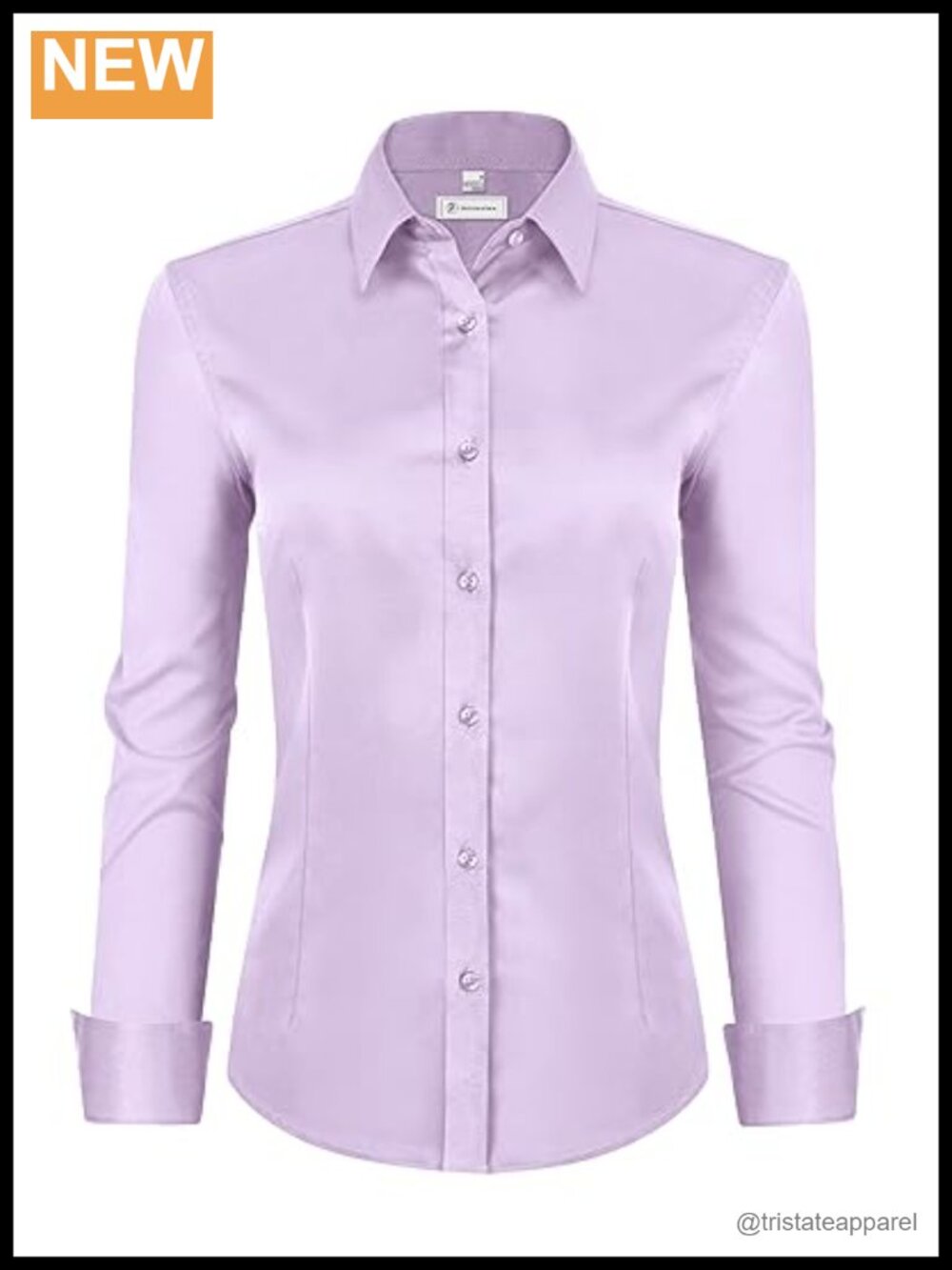 Women's Classic-Fit Button Down Dress Shirt Wrinkle-Free Stretch Long Sleeve